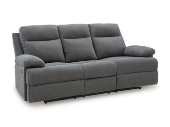 Side-Swipe Reclining Sofa with Drop Down Table - Golden Home Furniture 