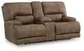 Beckley Place Power Reclining Loveseat with Console - Golden Home Furniture 