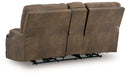 Beckley Place Power Reclining Loveseat with Console - Golden Home Furniture 