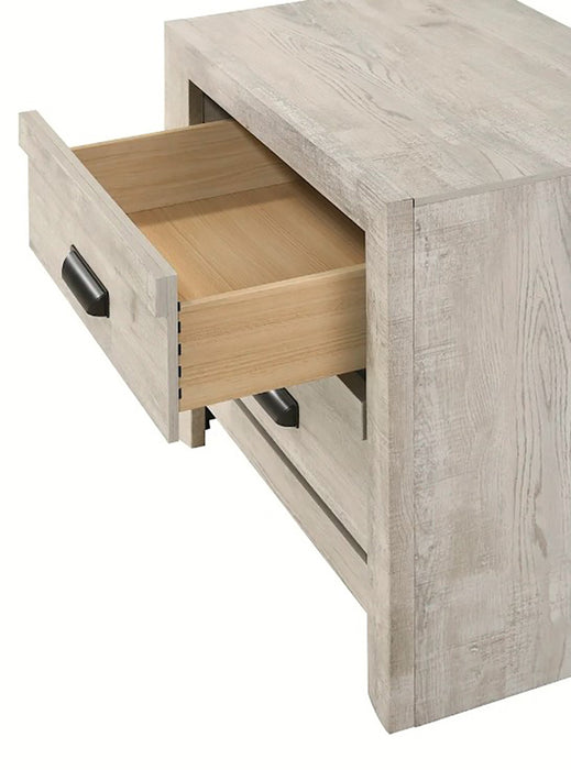 Crown Mark Furniture Valor 2 Drawer Nightstand in Gray - Golden Home Furniture (Columbus, OH) - Multi Location