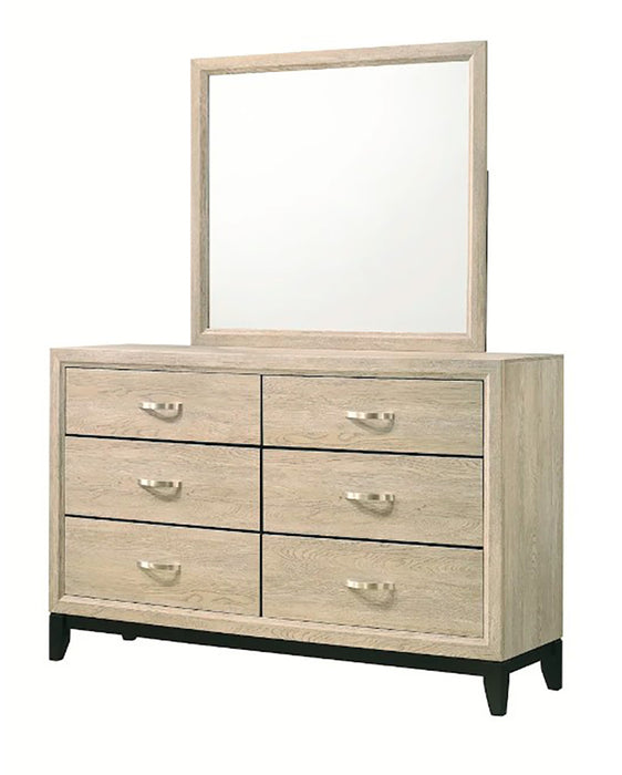 Crown Mark Furniture Akerson 6 Drawer Dresser in Beige - Golden Home Furniture (Columbus, OH) - Multi Location