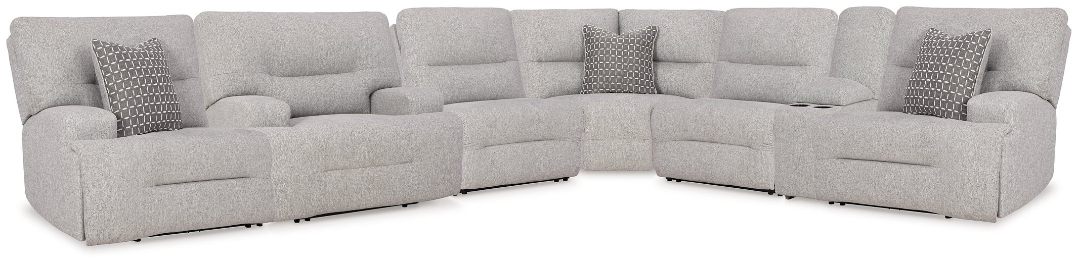 Acklen Place Power Reclining Sectional - Golden Home Furniture 