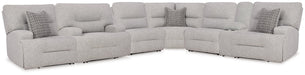 Acklen Place Power Reclining Sectional - Golden Home Furniture 