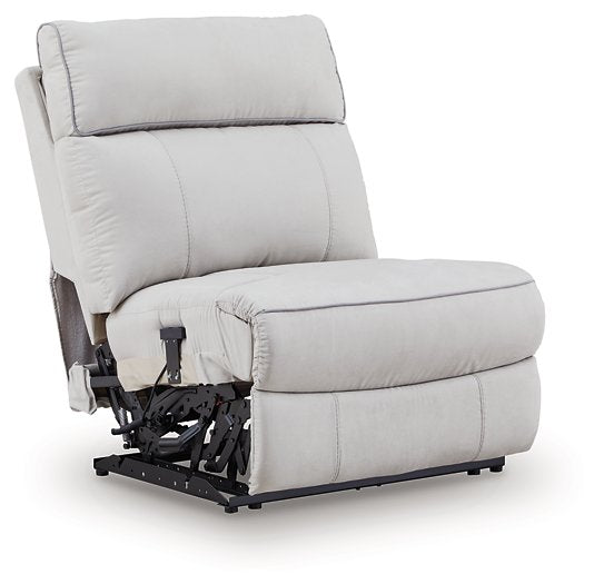 Social Pointe Reclining Sectional with Storage Console - Golden Home Furniture 