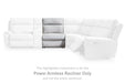 Social Pointe Reclining Sectional with Storage Console - Golden Home Furniture 