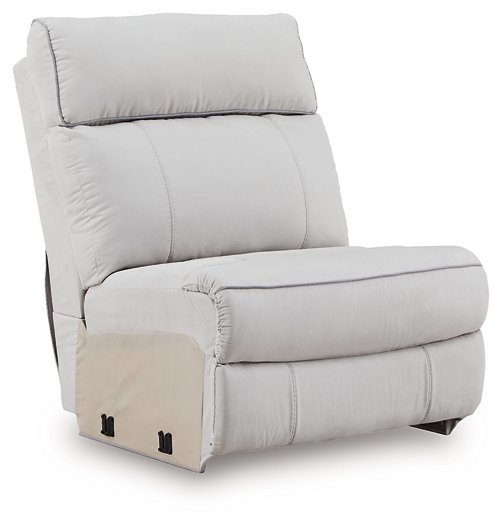 Social Pointe Reclining Sectional with Storage Console - Golden Home Furniture 