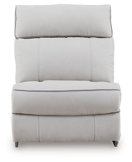 Social Pointe Reclining Sectional with Storage Console - Golden Home Furniture 