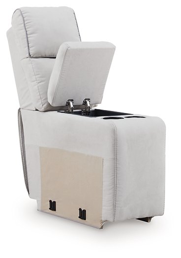 Social Pointe Reclining Sectional with Storage Console - Golden Home Furniture 
