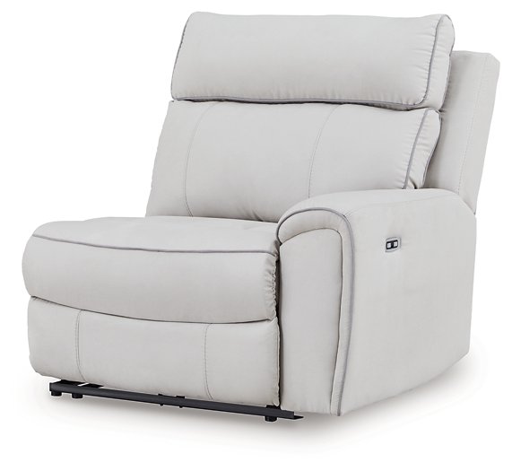Social Pointe Reclining Sectional with Storage Console - Golden Home Furniture 