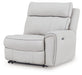 Social Pointe Reclining Sectional with Storage Console - Golden Home Furniture 