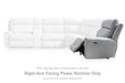 Social Pointe Reclining Sectional with Storage Console - Golden Home Furniture 
