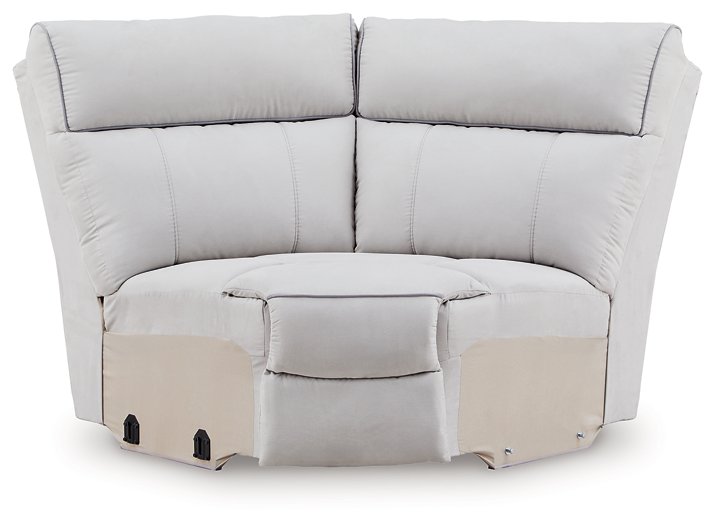 Social Pointe Reclining Sectional with Storage Console - Golden Home Furniture 