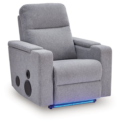 Pineland Power Glider Recliner with Audio System - Golden Home Furniture 