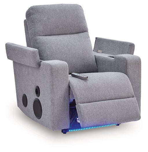 Pineland Power Glider Recliner with Audio System - Golden Home Furniture 
