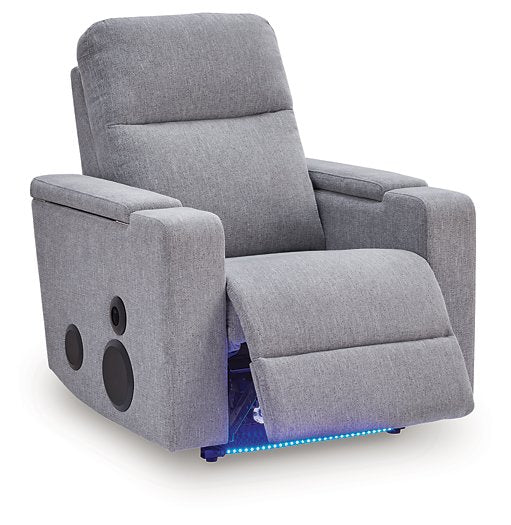 Pineland Power Glider Recliner with Audio System - Golden Home Furniture 