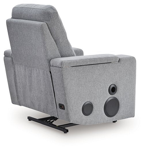 Pineland Power Glider Recliner with Audio System - Golden Home Furniture 