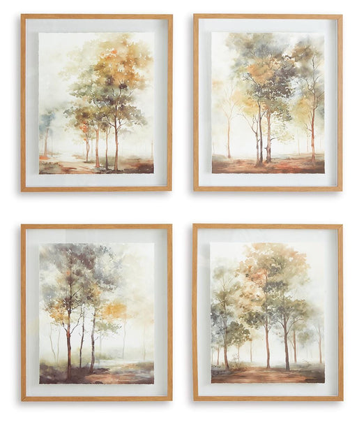 Bryneford Wall Art (Set of 4) - Golden Home Furniture 