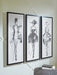 Mckerrick Wall Art Set (Set of 3) - Golden Home Furniture (Columbus, OH) - Multi Location