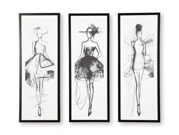 Mckerrick Wall Art Set (Set of 3) - Golden Home Furniture (Columbus, OH) - Multi Location