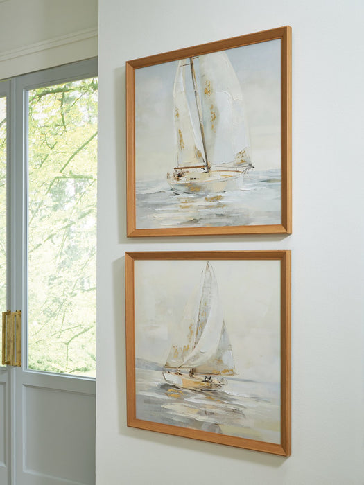 Winbrook Wall Art Set (Set of 2) - Golden Home Furniture (Columbus, OH) - Multi Location