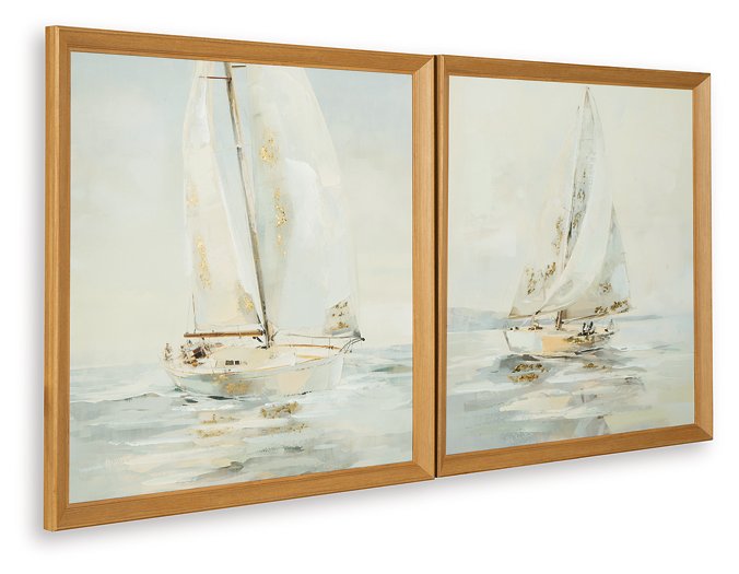 Winbrook Wall Art Set (Set of 2) - Golden Home Furniture (Columbus, OH) - Multi Location