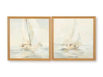 Winbrook Wall Art Set (Set of 2) - Golden Home Furniture (Columbus, OH) - Multi Location