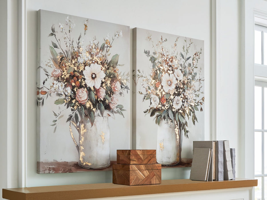 Faisaldon Wall Art (Set of 2) - Golden Home Furniture (Columbus, OH) - Multi Location
