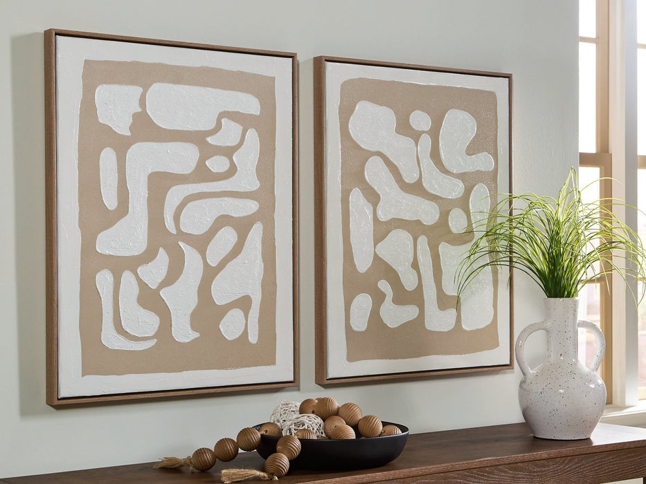 Waldett Wall Art (Set of 2) - Golden Home Furniture 