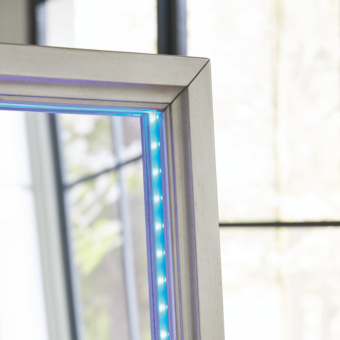 Evesen Floor Standing Mirror/Storage - Golden Home Furniture (Columbus, OH) - Multi Location