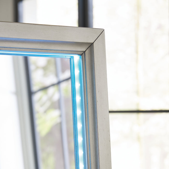 Evesen Floor Standing Mirror/Storage - Golden Home Furniture (Columbus, OH) - Multi Location