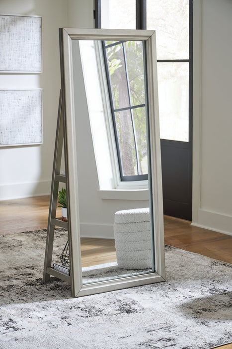 Evesen Floor Standing Mirror/Storage - Golden Home Furniture (Columbus, OH) - Multi Location