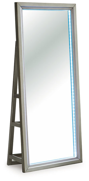 Evesen Floor Standing Mirror/Storage - Golden Home Furniture (Columbus, OH) - Multi Location