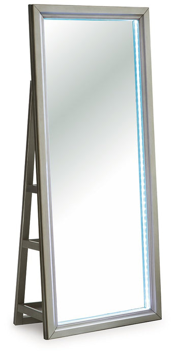 Evesen Floor Standing Mirror/Storage - Golden Home Furniture (Columbus, OH) - Multi Location