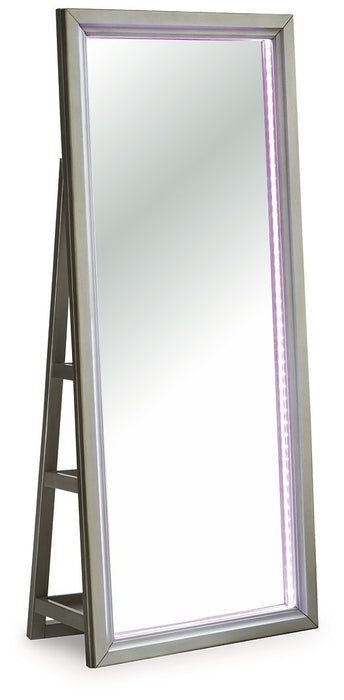 Evesen Floor Standing Mirror/Storage - Golden Home Furniture (Columbus, OH) - Multi Location