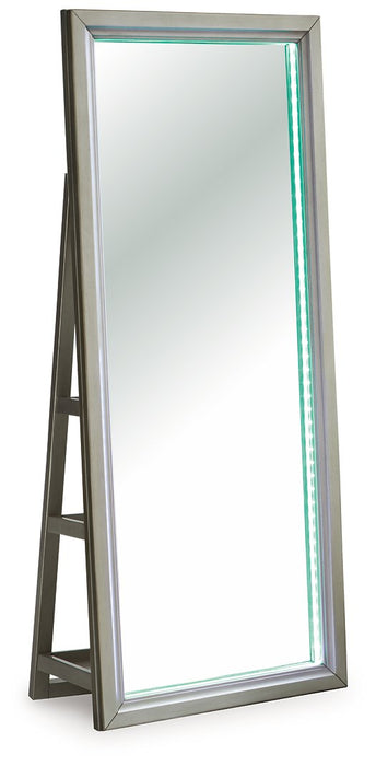 Evesen Floor Standing Mirror/Storage - Golden Home Furniture (Columbus, OH) - Multi Location