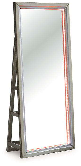 Evesen Floor Standing Mirror/Storage - Golden Home Furniture (Columbus, OH) - Multi Location