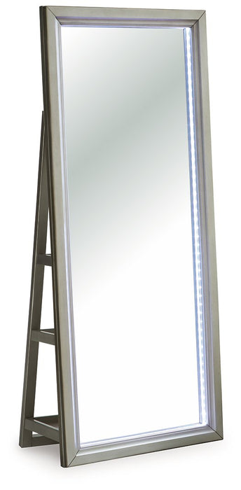 Evesen Floor Standing Mirror/Storage - Golden Home Furniture (Columbus, OH) - Multi Location