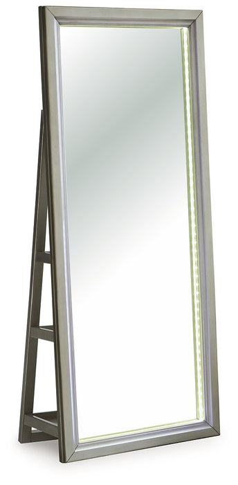 Evesen Floor Standing Mirror/Storage - Golden Home Furniture (Columbus, OH) - Multi Location