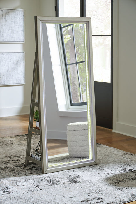 Evesen Floor Standing Mirror/Storage - Golden Home Furniture (Columbus, OH) - Multi Location