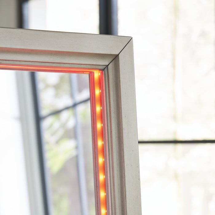 Evesen Floor Standing Mirror/Storage - Golden Home Furniture (Columbus, OH) - Multi Location
