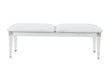Apollo Grey Bench With Acrylic Legs - Golden Home Furniture (Columbus, OH) - Multi Location