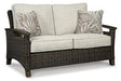 Paradise Trail Outdoor Loveseat, Lounge Chairs and Fire Pit Table - Golden Home Furniture (Columbus, OH) - Multi Location