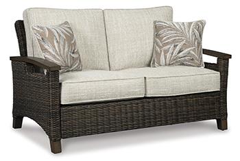 Paradise Trail Outdoor Loveseat, Lounge Chairs and Fire Pit Table - Golden Home Furniture (Columbus, OH) - Multi Location