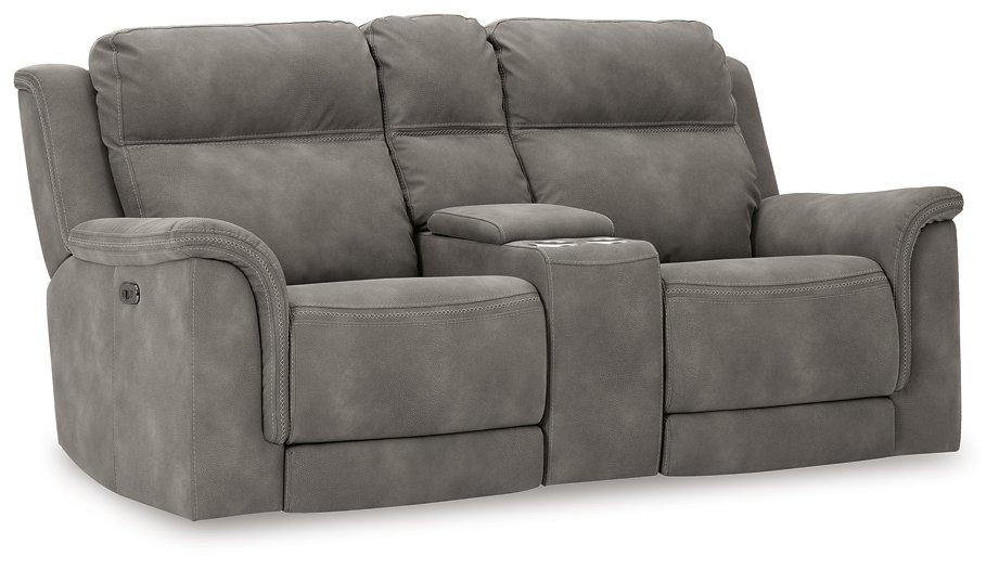 Next-Gen DuraPella Power Reclining Loveseat with Console - Golden Home Furniture (Columbus, OH) - Multi Location