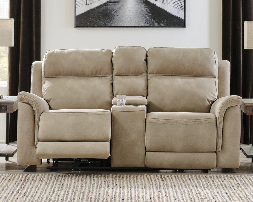 Next-Gen DuraPella Power Reclining Loveseat with Console - Golden Home Furniture (Columbus, OH) - Multi Location