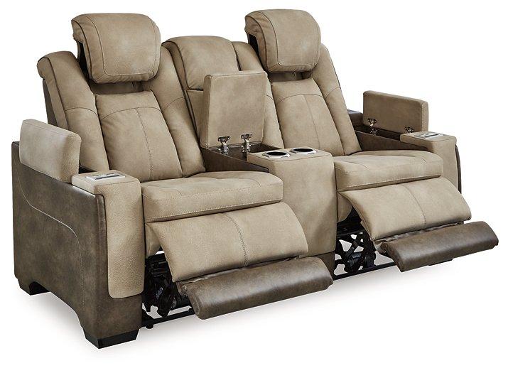 Next-Gen DuraPella Power Reclining Loveseat with Console - Golden Home Furniture (Columbus, OH) - Multi Location