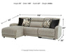 Colleyville Power Reclining Sectional with Chaise - Golden Home Furniture (Columbus, OH) - Multi Location