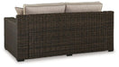 Coastline Bay Outdoor Loveseat with Cushion - Golden Home Furniture (Columbus, OH) - Multi Location