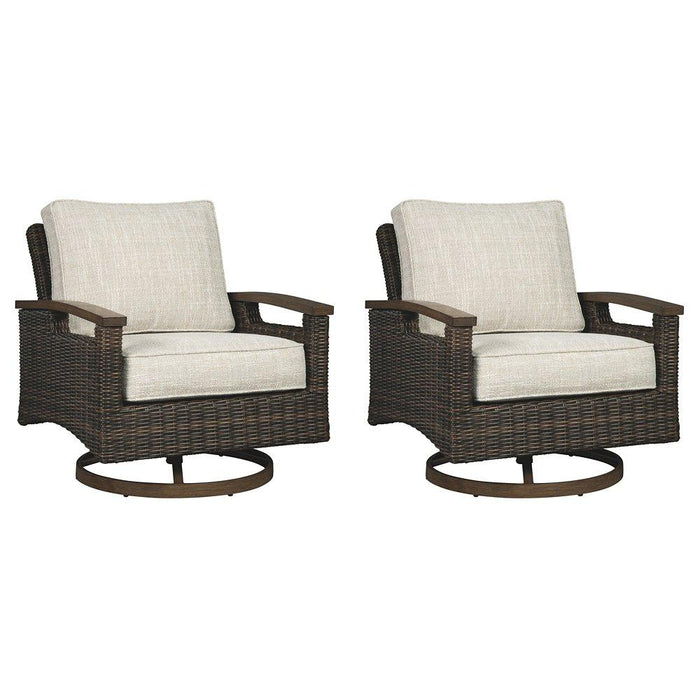 Paradise Trail Outdoor Sofa, Lounge Chairs and Fire Pit Table - Golden Home Furniture (Columbus, OH) - Multi Location