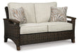 Paradise Trail Outdoor Loveseat, Lounge Chairs and Fire Pit Table - Golden Home Furniture (Columbus, OH) - Multi Location